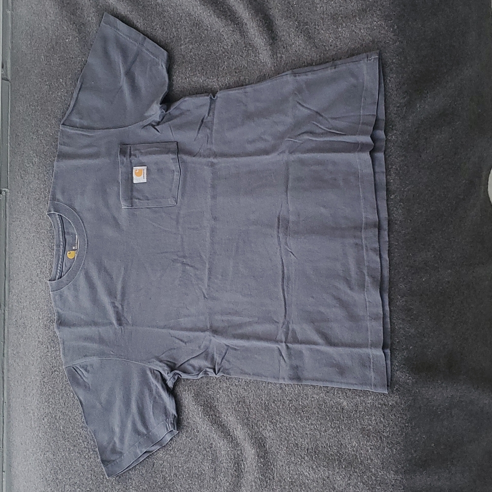 Carhartt T shirt, Med. In a blue/gray color. Sized like a Large.